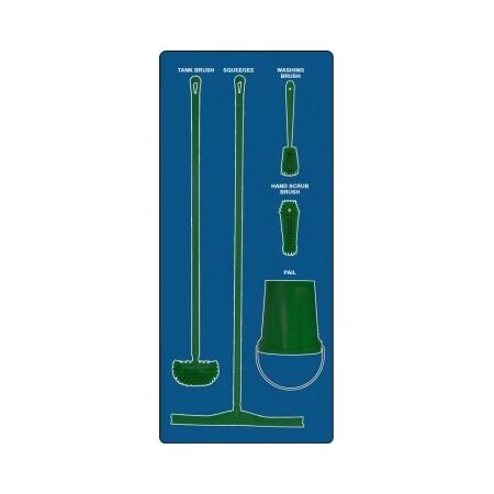 Accuform WET ZONE STOREBOARDS ULTRA PSB713BUGN PSB713BUGN